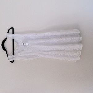 NWT Charlotte Russe white lace A line dress